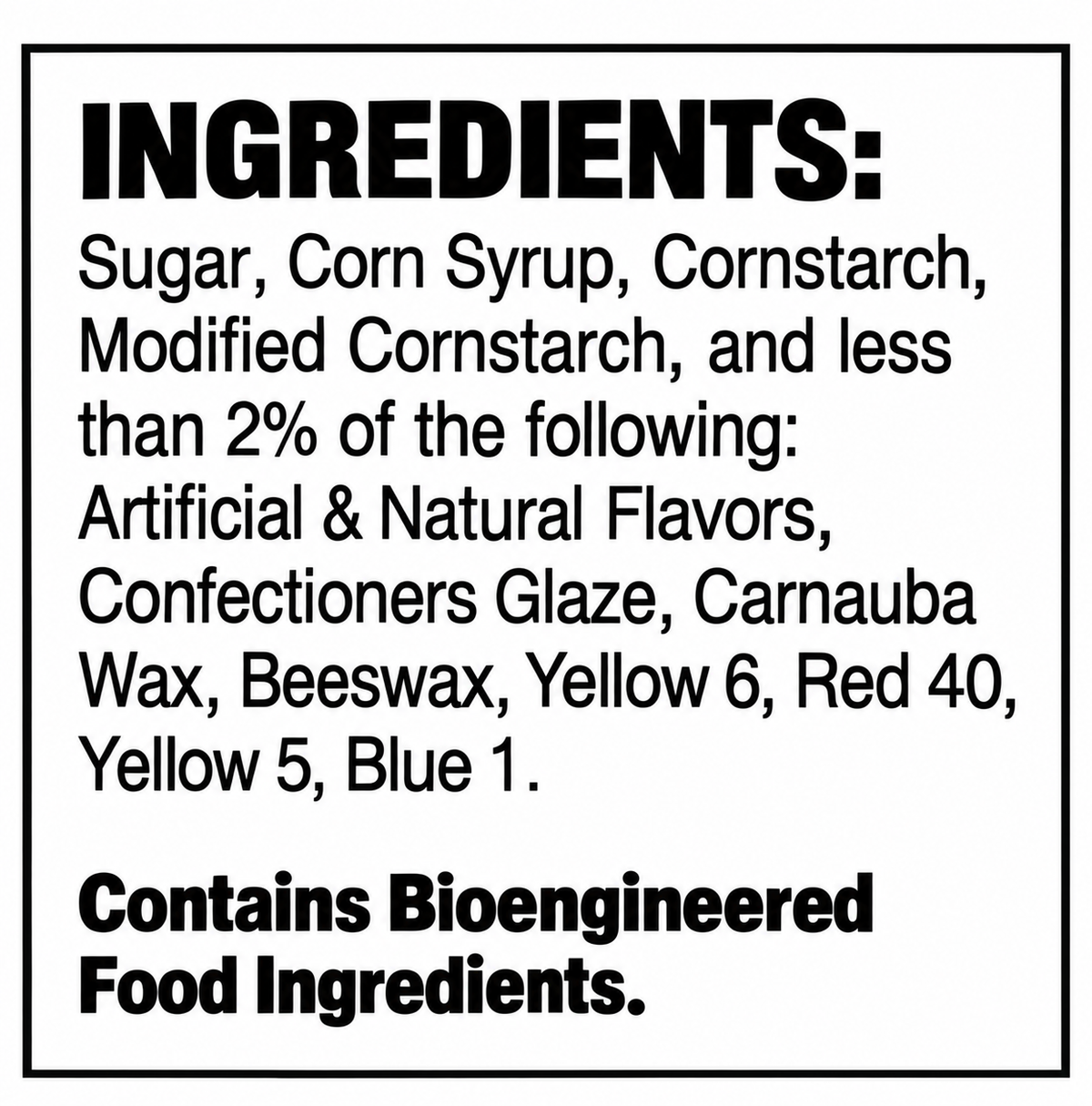 Assorted Large Gummy Bears, 12 Flavors - 1 lb Bag