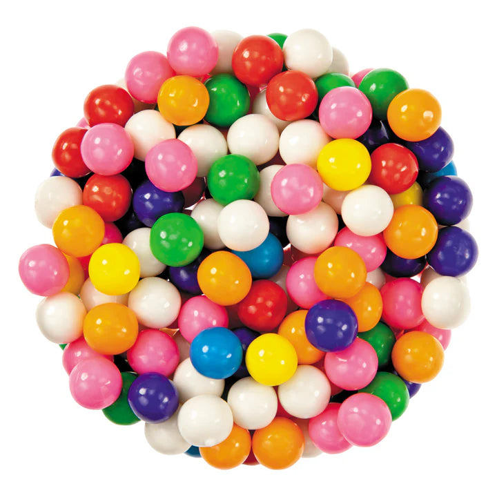 Assorted Fruit Flavor Gumballs 1 Pound Bulk Candy Bag Colorful Chewing Gum Balls for Parties Candy Buffets and Vending