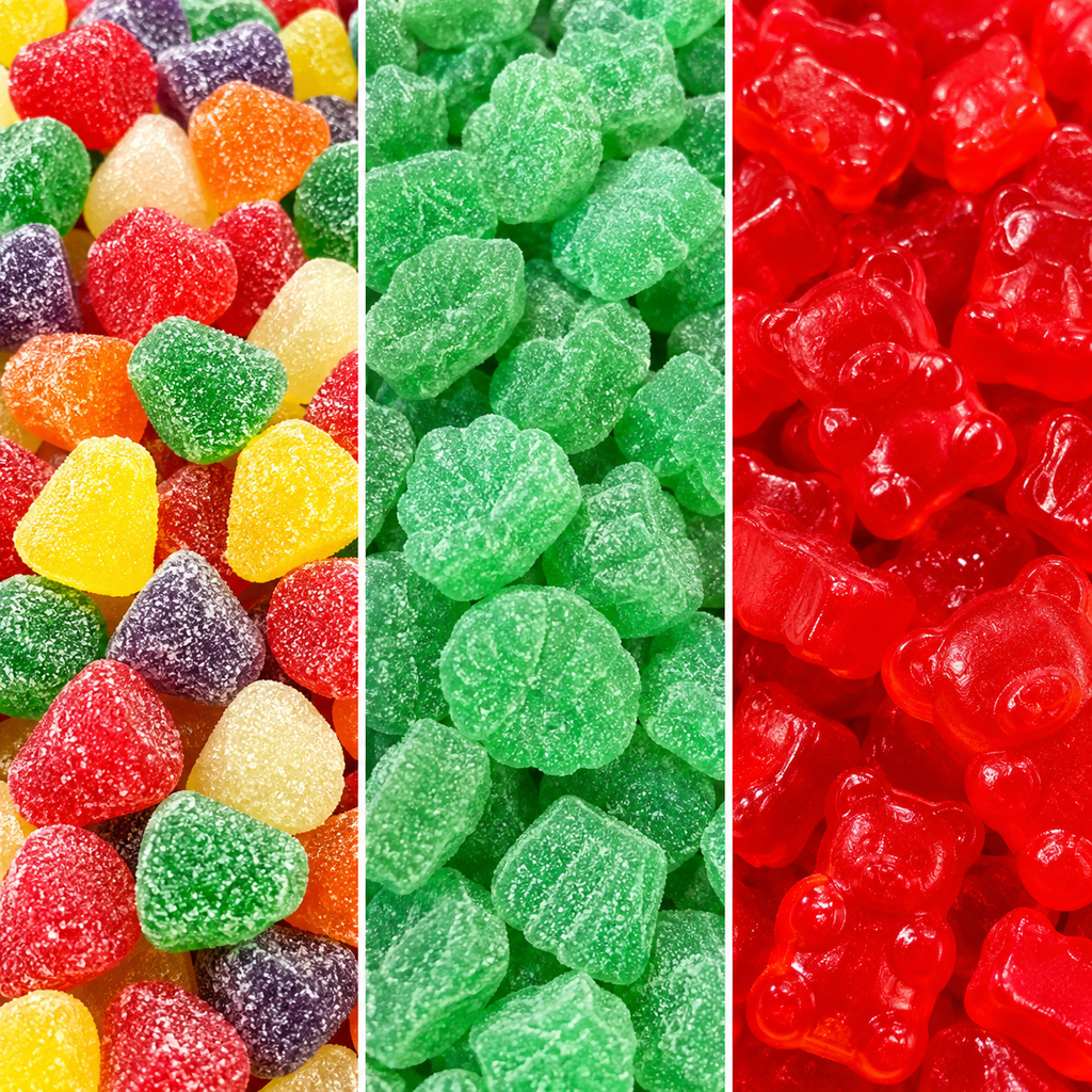 Sweet Heat Gummy Candy Variety Mix 1.5 lb | Spearmint Leaves, Cinnamon Bears & Spice Drops |