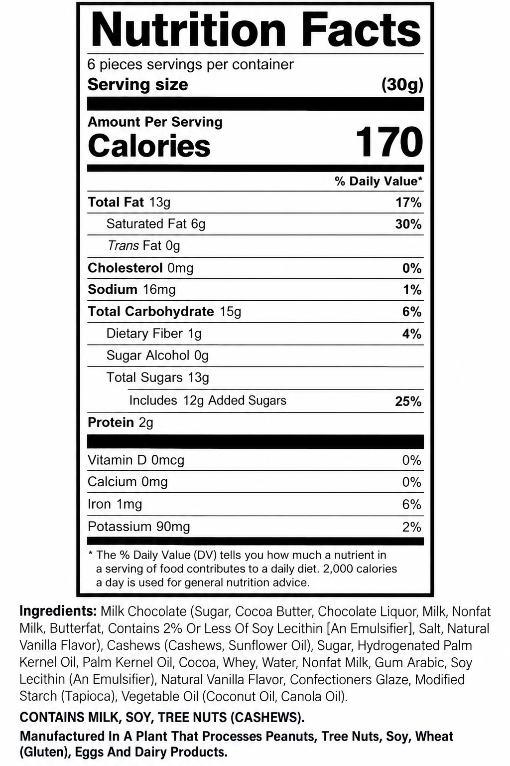 Chocolate Covered Nuts, 8 Oz Resealable Pouch – Choose