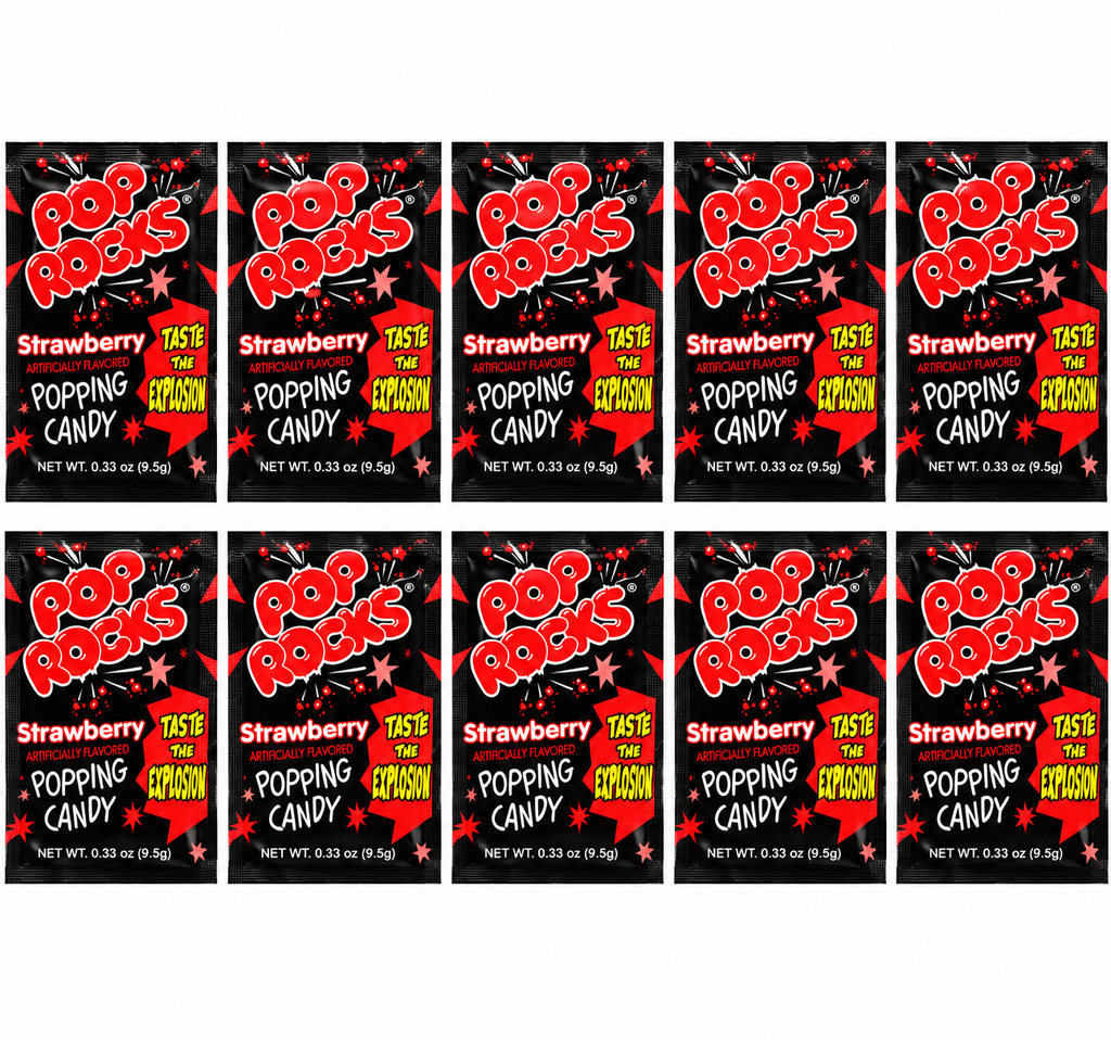 Pop Rocks Popping Candy 10 Pack Choose Your Flavor Fun Fizzy Crackling Candy Individual Packs Party Favors Snacks
