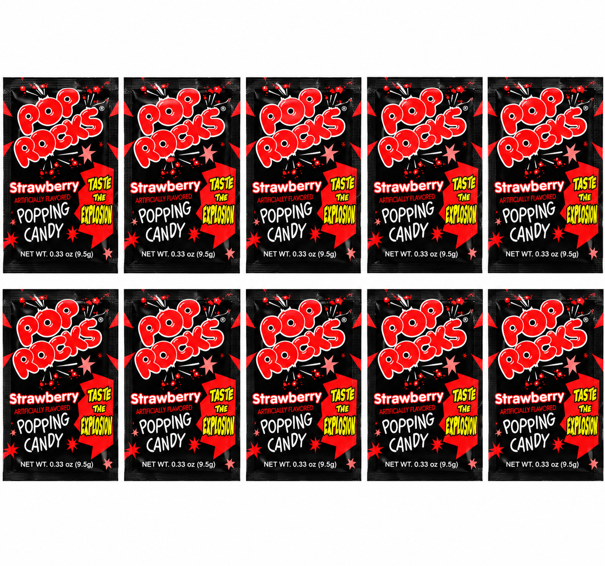 Pop Rocks Popping Candy 10 Pack Choose Your Flavor Fun Fizzy Crackling Candy Individual Packs Party Favors Snacks