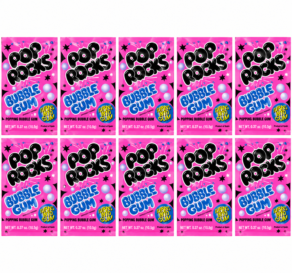 Pop Rocks Popping Candy 10 Pack Choose Your Flavor Fun Fizzy Crackling Candy Individual Packs Party Favors Snacks