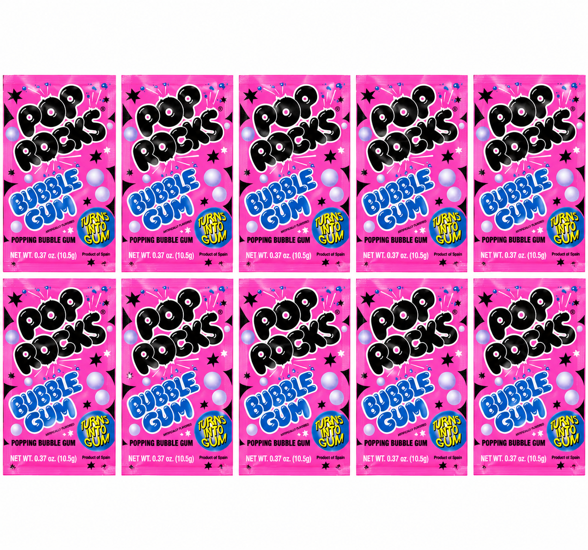 Pop Rocks Popping Candy 10 Pack Choose Your Flavor Fun Fizzy Crackling Candy Individual Packs Party Favors Snacks