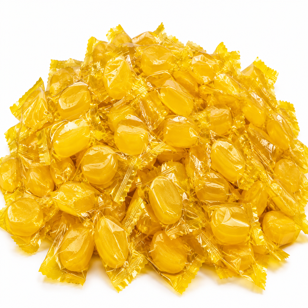 1 Pound Butterscotch Discs Bulk Wrapped