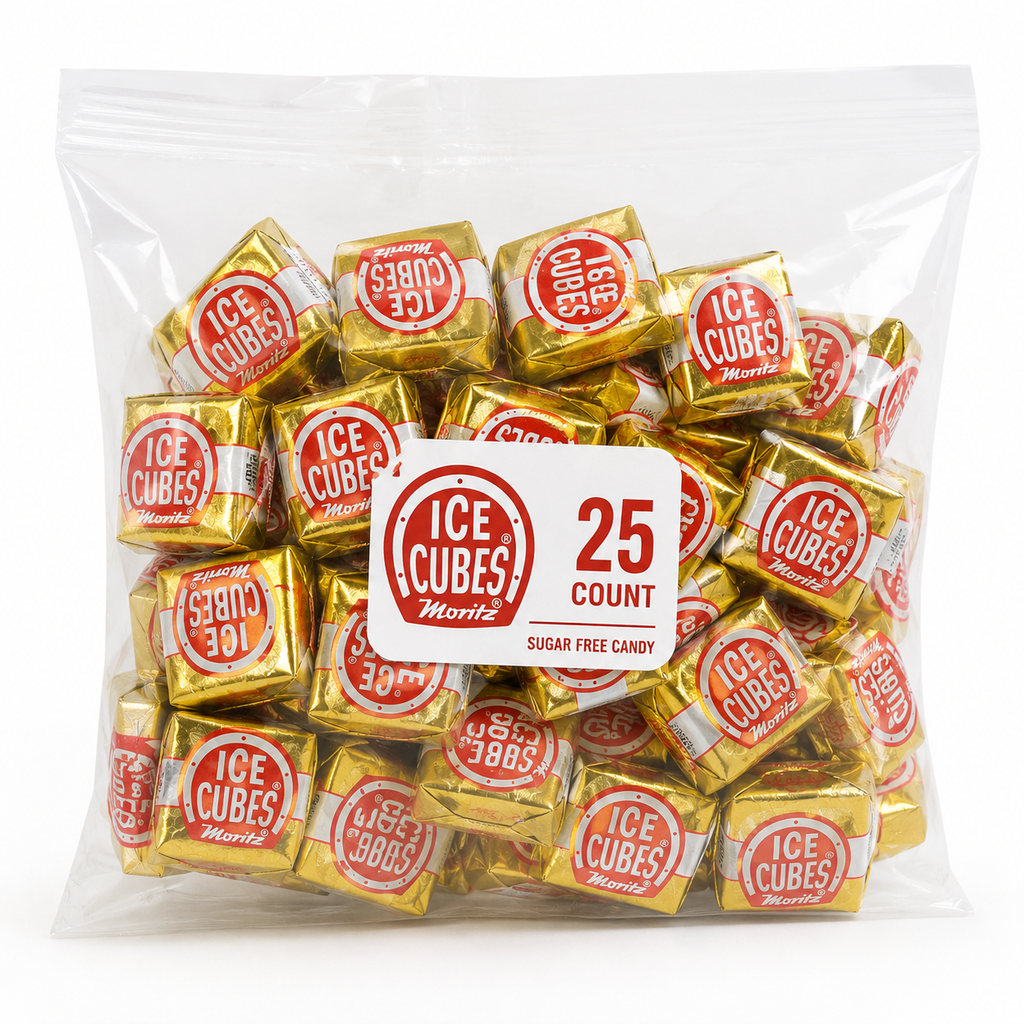 Albert's Chocolate Ice Cubes Candy 25 Count Bulk Bag