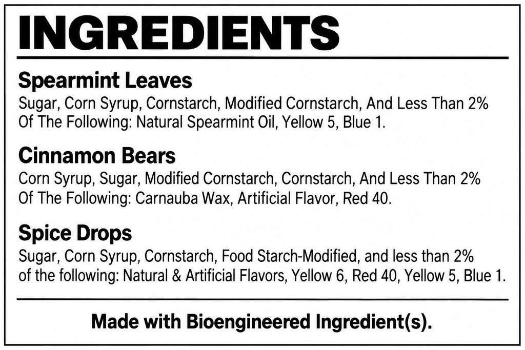 Sweet Heat Gummy Candy Variety Mix 1.5 lb | Spearmint Leaves, Cinnamon Bears & Spice Drops |