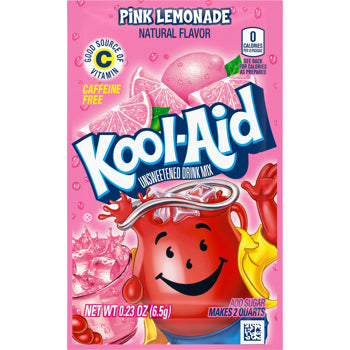 Kool-Aid Drink Mix Variety Pack 18 Count, Assorted Flavors (3 Each: Sharkleberry Fin, Black Cherry, Strawberry Kiwi, Pink Lemonade, Cherry, Piña Pineapple)