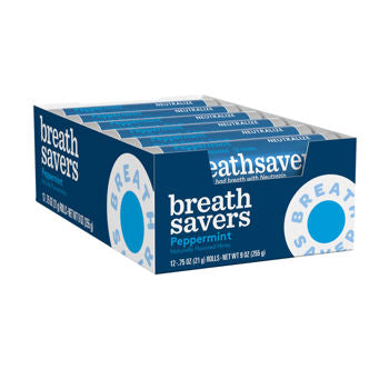 Breath Savers Peppermint Rolls 12 ct