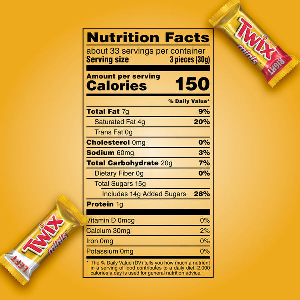 Twix Fun Size Chocolate Candy Bars 1 LB Individually Wrapped Caramel Cookie and Milk Chocolate Candy