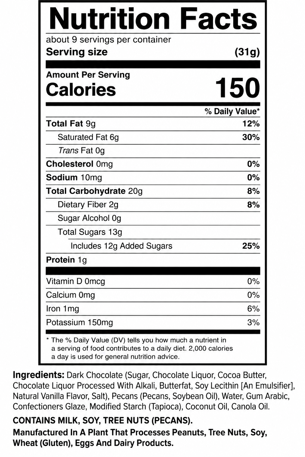 Chocolate Covered Nuts, 8 Oz Resealable Pouch – Choose