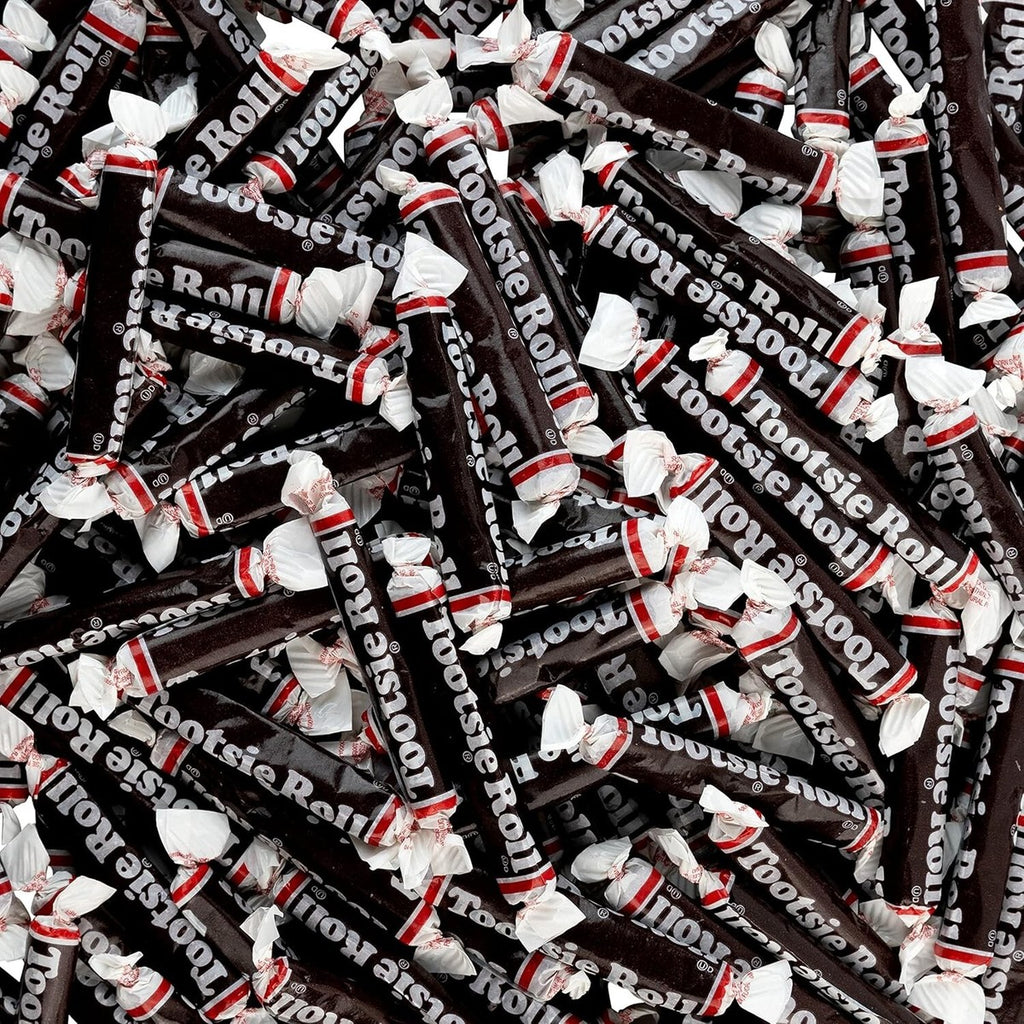 Tootsie Roll 3" Long Candy 1 lb Bulk Bag, Individually Wrapped Chocolate Chewy Candy, Classic American Treat
